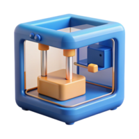 lindo minimalista d impressora criando a objeto com transparente fundo Alto qualidade png