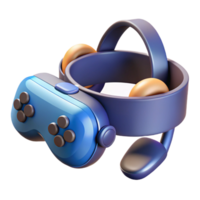 bold sumptuous Virtual reality headset with controllers with Transparent Background luxury png