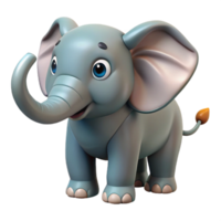 alluring baroque Elephant, trunk raised, wise expression, with Transparent Background high quality png