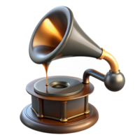 calm gorgeous Ultra-detailed, professional render of a solitary, floating, antique phonograph needle, dripping with liquid mercury with Transparent Background impeccable png