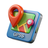 dreamy sumptuous GPS navigation device with map displayed with Transparent Background sharp png