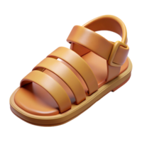 captivating creative Hyper-specific, photorealistic, concept art style render of a single Roman caligae, sandals, isolated cutout with Transparent Background perfect clarity png