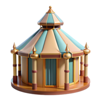dramatic exceptional Yurt traditional Mongolian structure frame with Transparent Background png