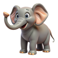 breathtaking distinguished Elephant, trunk raised, wise expression, with Transparent Background png