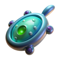 dramatic ethereal impressionist Ultra-detailed, photorealistic, hyper-specific render of an isolated cutout of a single, bioluminescent space plankton with Transparent Background detailed png
