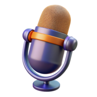 dynamic elegant Microphone with pop filter with Transparent Background premium png
