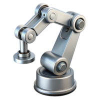 alluring coveted Professional render, isolated cutout of a single robotic arm, hyper-specific metallic texture, ultra-detailed joints with Transparent Background png