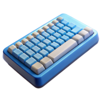 pristine playful industrial Computer keyboard with ergonomic design with Transparent Background handcrafted png