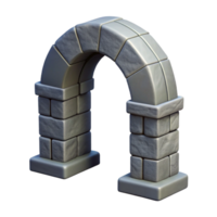 serene timeless Stone arch keystone with Transparent Background png