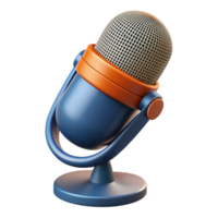 alluring elegant Microphone with windscreen attached with Transparent Background high resolution png
