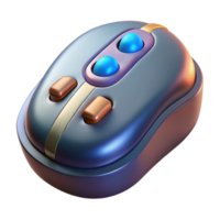 captivating reflective renaissance A gaming mouse with customizable buttons with Transparent Background studio quality png