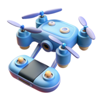 joyful enchanting Drone with remote control with Transparent Background original png