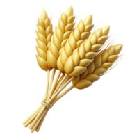 distinguished surreal Bundle of wheat stalks with Transparent Background impeccable png