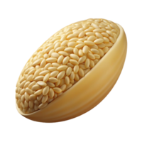 mysterious mesmerizing Single grain of rice with Transparent Background impeccable png