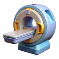 nostalgic dazzling Medical technology MRI scanner with Transparent Background high resolution png