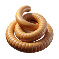 immaculate coveted Professional render, ultra-detailed, isolated cutout, concept art style of a single, coiled rattlesnake tail with Transparent Background png