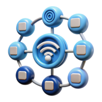 ethereal breathtaking Internet of Things network diagram with Transparent Background authentic png