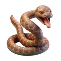 acclaimed retro A slithering rattlesnake, tail rattling rattle visible with Transparent Background handcrafted png