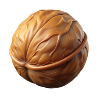hypnotic vintage Single walnut in shell with Transparent Background studio quality png