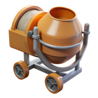 coveted avant-garde Concrete mixer drum with Transparent Background professional png