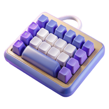 maravilloso bohemio computadora teclado con mecánico llaves con transparente antecedentes 8k png