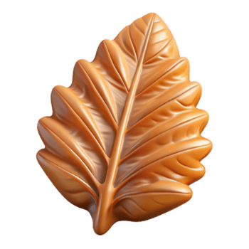 incantevole avanguardia iperspecifico concetto arte rendere di un' singolo fossilizzato foglia con trasparente sfondo magistralmente catturato png