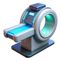 elegant romantic avant-garde Medical scanner with glowing display and intricate sensors with Transparent Background 4K png
