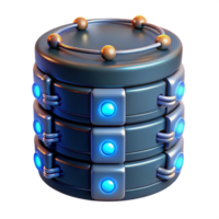 sumptuous ethereal avant-garde High-tech data storage device with glowing lights and intricate connections with Transparent Background handcrafted png