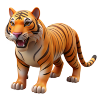 breathtaking quintessential A prowling Bengal tiger with sharp claws with Transparent Background png