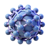 pristine reflective elegant Nanotechnology microscopic image with Transparent Background museum quality png