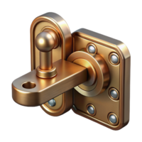 alluring distinguished Window latch antique brass with Transparent Background png