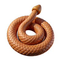 captivating sought-after Isolated cutout, professional render of a single coiled rattlesnake tail with Transparent Background png