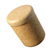 calm alluring Professional render of a single cork, hyper-specific, isolated cutout with Transparent Background high quality png