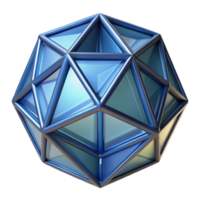 captivating melancholic vintage Professional render, hyper-specific, isolated cutout of a single, geometrically complex polyhedron with Transparent Background 4K png