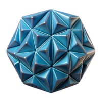 immaculate abstract A floating, geometric shape with tessellated patterns, with Transparent Background precision png