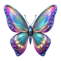 serene art deco Photorealistic, isolated cutout of a hyper-specific, single, iridescent cosmic butterfly, wings adorned with celestial patterns with Transparent Background genuine png