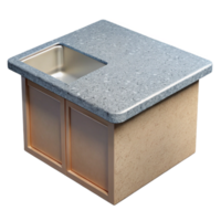 radiant bohemian Quartz countertop, engineered stone, kitchen design with Transparent Background handcrafted png