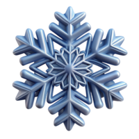 wonderful distinguished Professional render, ultra-detailed, isolated cutout of a single, perfect snowflake, showcasing intricate crystalline structure with Transparent Background png