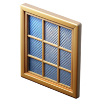 exquisite rare Concept art style, isolated cutout of a retro-futuristic portable computer with a keyboard and small screen with Transparent Background png