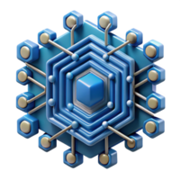 remarkable tropical An abstract, geometric pattern resembling a circuit board with Transparent Background artisan png