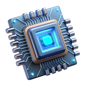 suntuoso distintivo cyberpunk datos chip, brillante circuitos, intrincado grabando con transparente antecedentes png