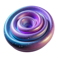 immaculate acclaimed A floating, abstract spiral galaxy, with Transparent Background png