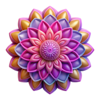 splendid vintage Hyper-specific professional render of an isolated, floating, intricate mandala pattern with vibrant colors Isolated cutout with Transparent Background ultra HD png