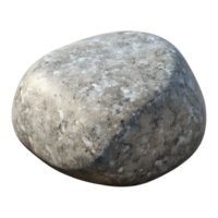impressive distinguished Photorealistic, isolated cutout of a single, granite cobblestone with Transparent Background png