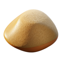 inspired mid-century Professional render of a single photorealistic ultra-detailed isolated cutout of a single grain of sand magnified with Transparent Background luxury png
