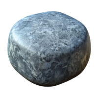 quintessential geometric Photorealistic, ultra-detailed, isolated cutout of a single, granite cobblestone Hyper-specific texture and color with Transparent Background top-tier png
