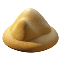 fascinating energetic gothic Professional render of a single photorealistic ultra-detailed isolated cutout of a single grain of sand magnified with Transparent Background detailed png