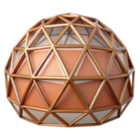 extraordinary sought-after Dome geodesic structure framework, with Transparent Background png
