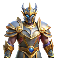 intense glorious Mythical Armor, full suit of armor, legendary hero, with Transparent Background original png