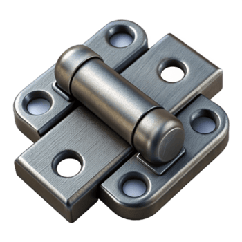 extraordinary joyful rustic Ultra-detailed, photorealistic, isolated cutout of a single, hand-forged iron hinge Hyper-specific texture and color with Transparent Background sharp png